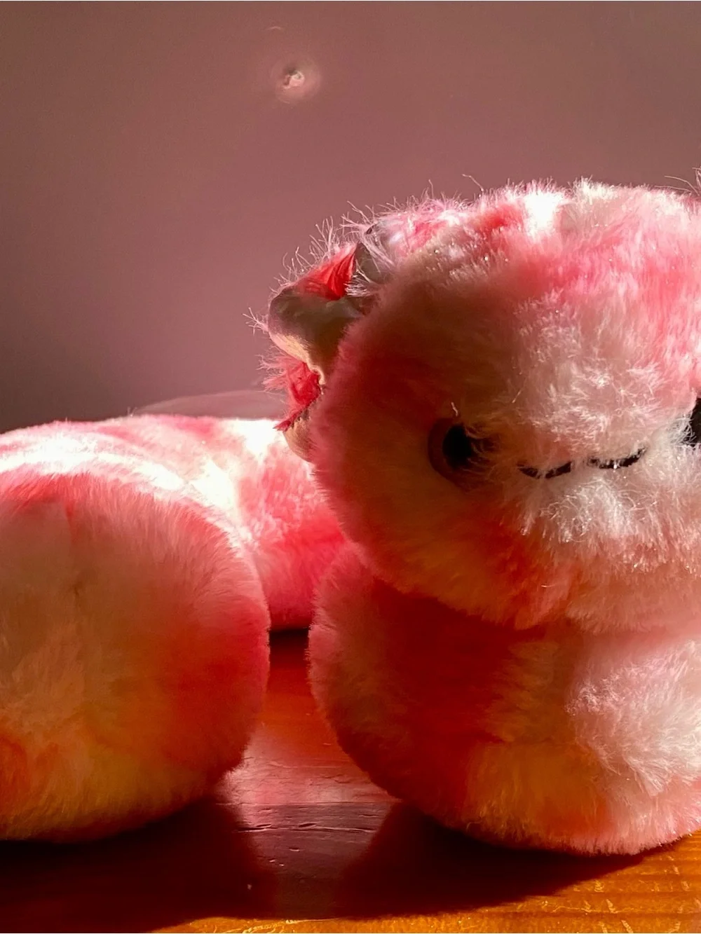 Axolotyl Plush Pink Travel Neck Pillow - Soft Fuzzy Accent